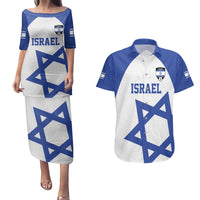 Custom Israel Football Go Champions Couples Matching Puletasi and Hawaiian Shirt Sporty Style