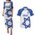 Custom Israel Football Go Champions Couples Matching Puletasi and Hawaiian Shirt Sporty Style