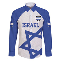 Custom Israel Football Go Champions Family Matching Long Sleeve Bodycon Dress and Hawaiian Shirt Sporty Style
