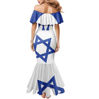 Custom Israel Football Go Champions Family Matching Mermaid Dress and Hawaiian Shirt Sporty Style