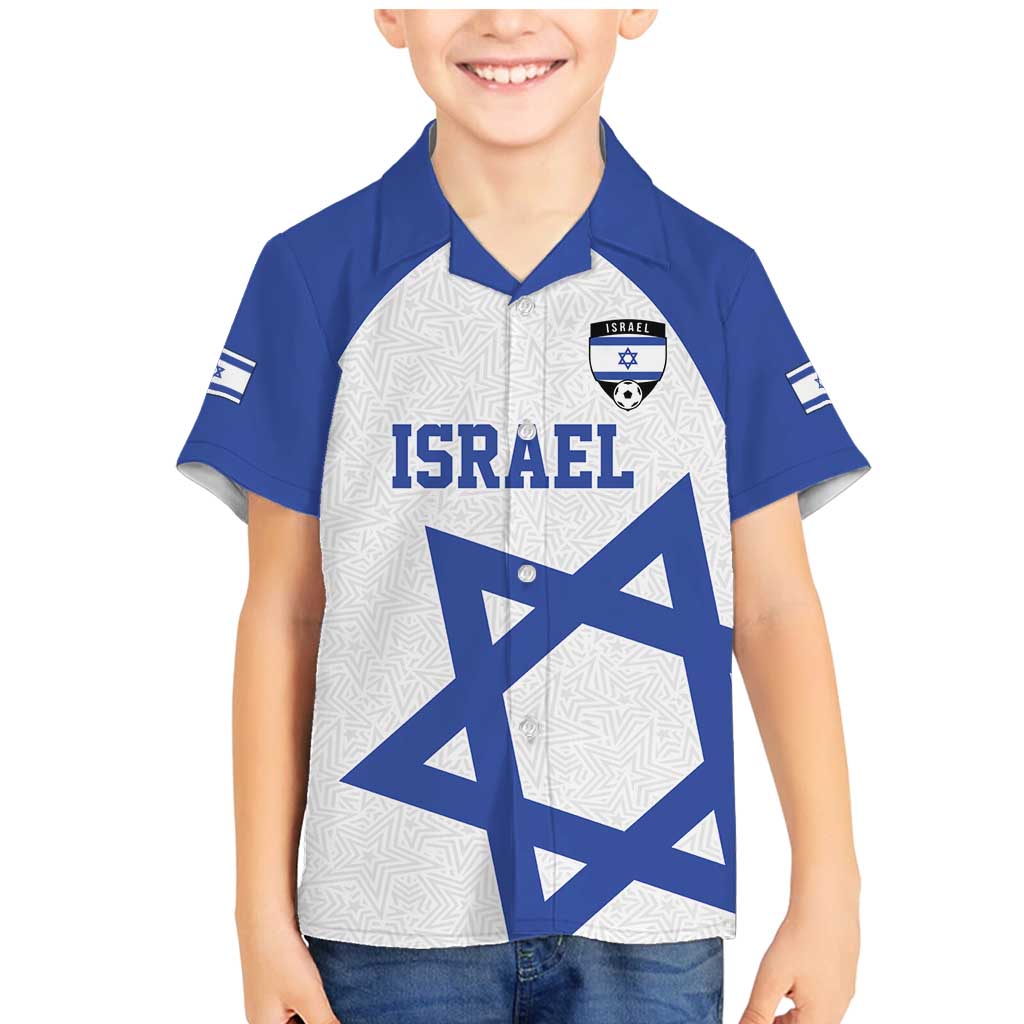 Custom Israel Football Go Champions Family Matching Mermaid Dress and Hawaiian Shirt Sporty Style