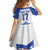 Custom Israel Football Go Champions Family Matching Off The Shoulder Long Sleeve Dress and Hawaiian Shirt Sporty Style