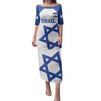 Custom Israel Football Go Champions Family Matching Puletasi and Hawaiian Shirt Sporty Style