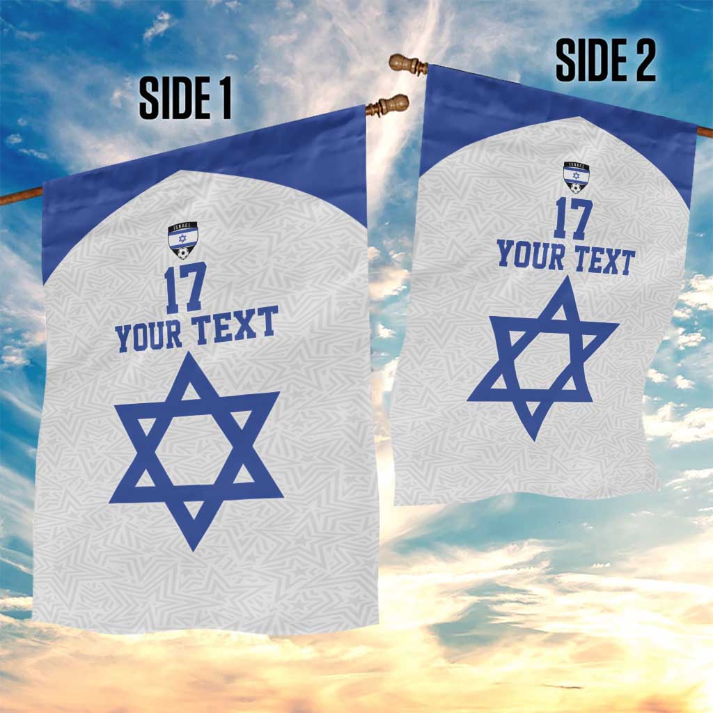 Custom Israel Football Go Champions Garden Flag Sporty Style