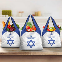 Custom Israel Football Go Champions Grocery Bag Sporty Style