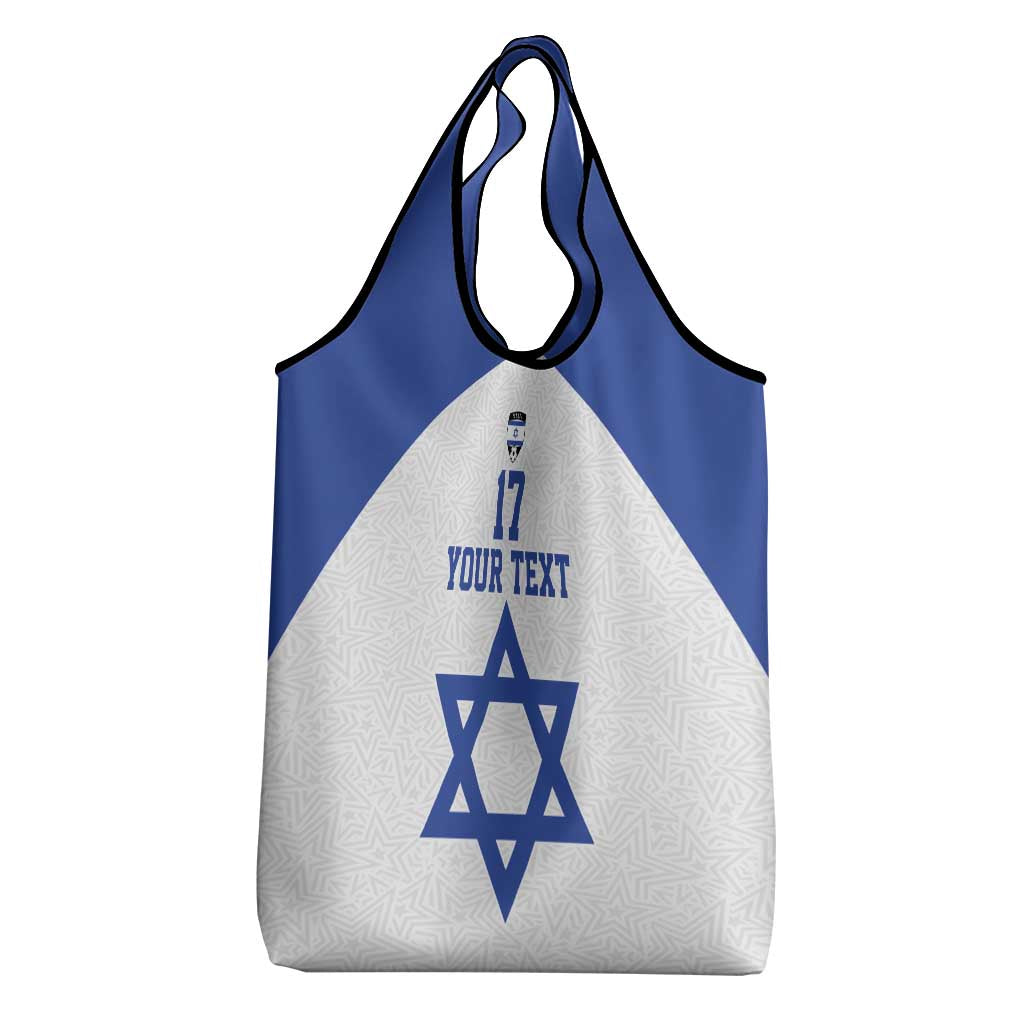 Custom Israel Football Go Champions Grocery Bag Sporty Style
