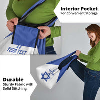 Custom Israel Football Go Champions Grocery Bag Sporty Style