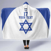 Custom Israel Football Go Champions Hooded Blanket Sporty Style