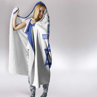 Custom Israel Football Go Champions Hooded Blanket Sporty Style
