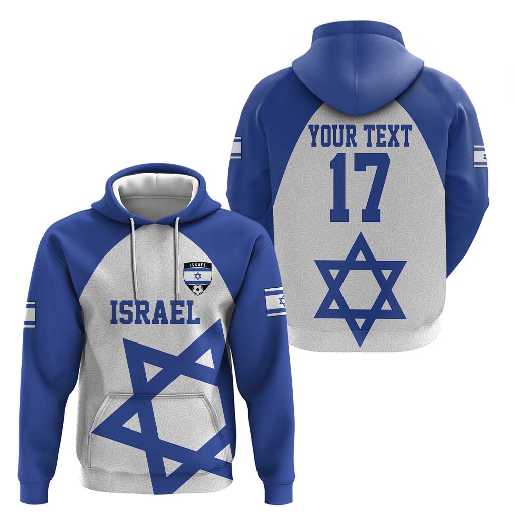 Custom Israel Football Go Champions Hoodie Sporty Style