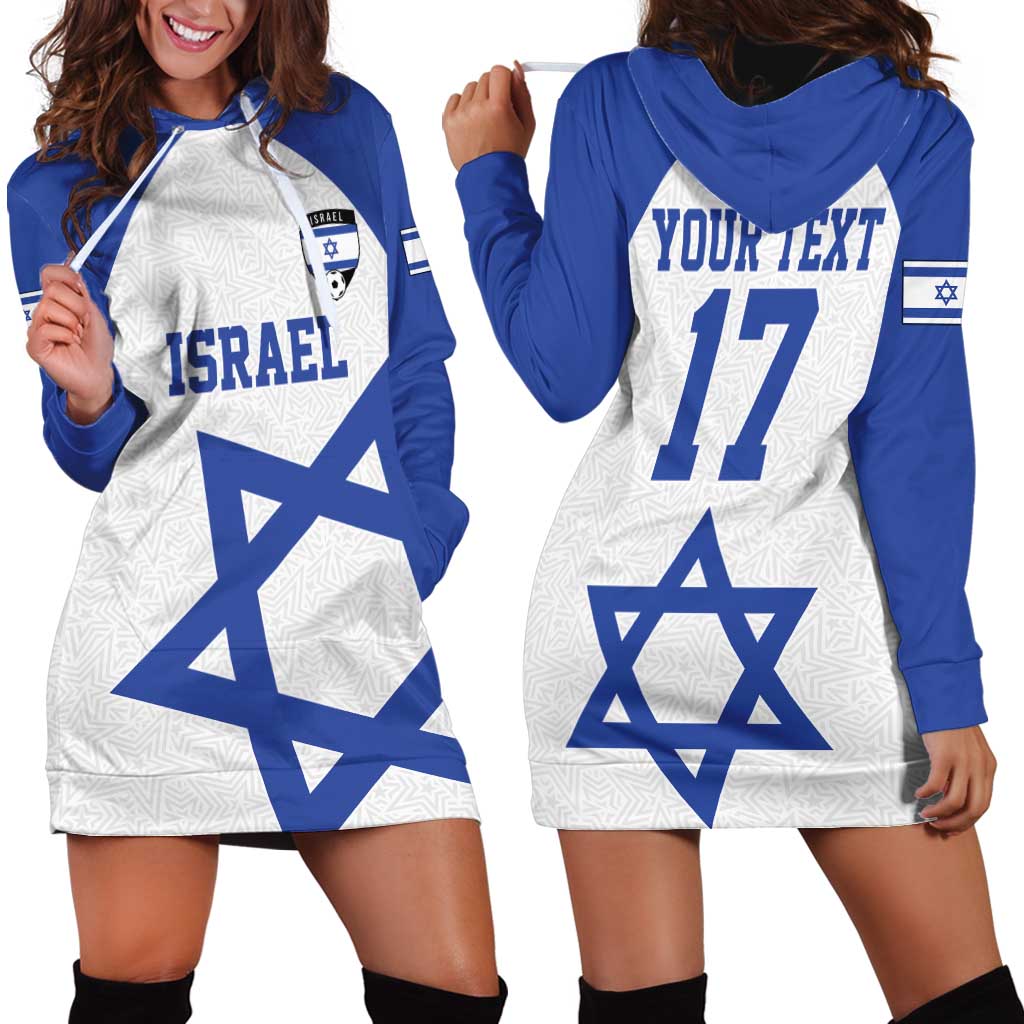 Custom Israel Football Go Champions Hoodie Dress Sporty Style