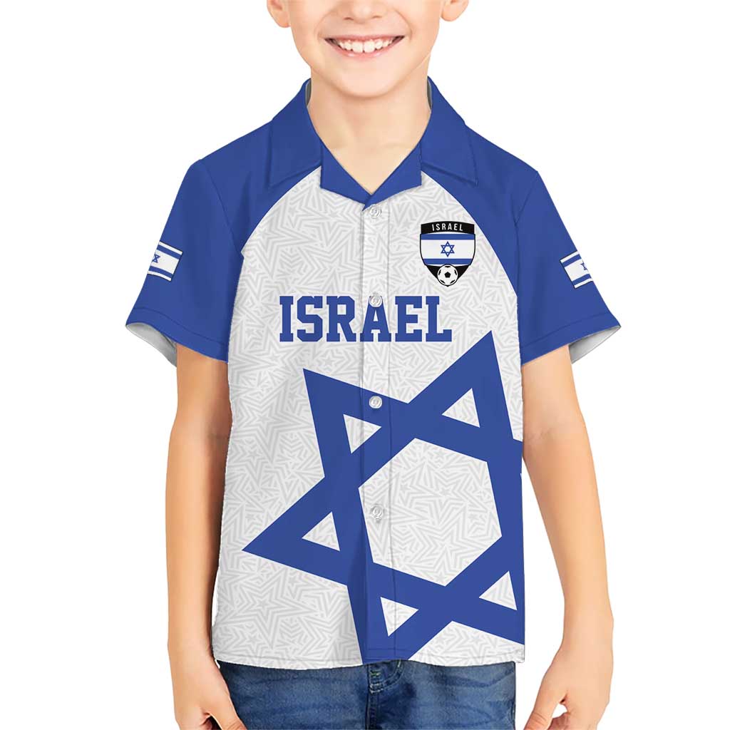 Custom Israel Football Go Champions Kid Hawaiian Shirt Sporty Style