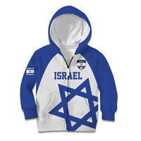 Custom Israel Football Go Champions Kid Hoodie Sporty Style