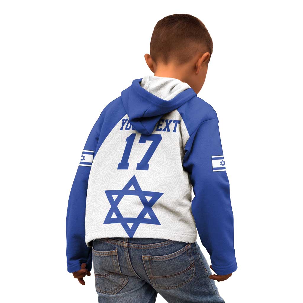 Custom Israel Football Go Champions Kid Hoodie Sporty Style