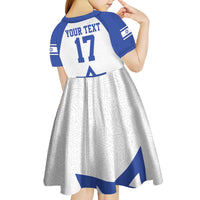 Custom Israel Football Go Champions Kid Short Sleeve Dress Sporty Style