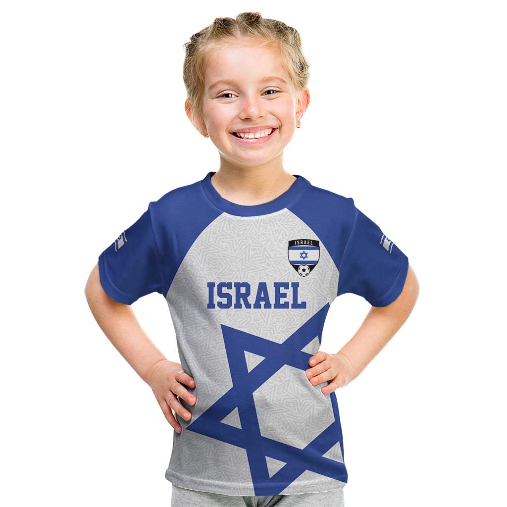 Custom Israel Football Go Champions Kid T Shirt Sporty Style