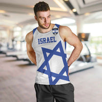 Custom Israel Football Go Champions Men Tank Top Sporty Style