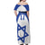 Custom Israel Football Go Champions Off Shoulder Maxi Dress Sporty Style
