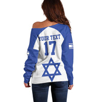 Custom Israel Football Go Champions Off Shoulder Sweater Sporty Style
