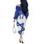 Custom Israel Football Go Champions Off The Shoulder Long Sleeve Dress Sporty Style
