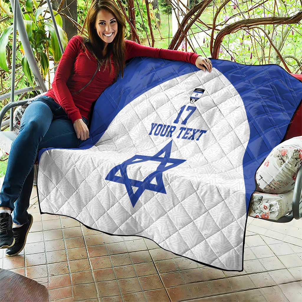 Custom Israel Football Go Champions Quilt Sporty Style