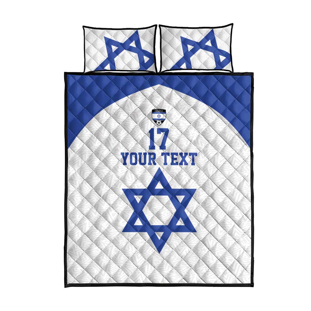 Custom Israel Football Go Champions Quilt Bed Set Sporty Style
