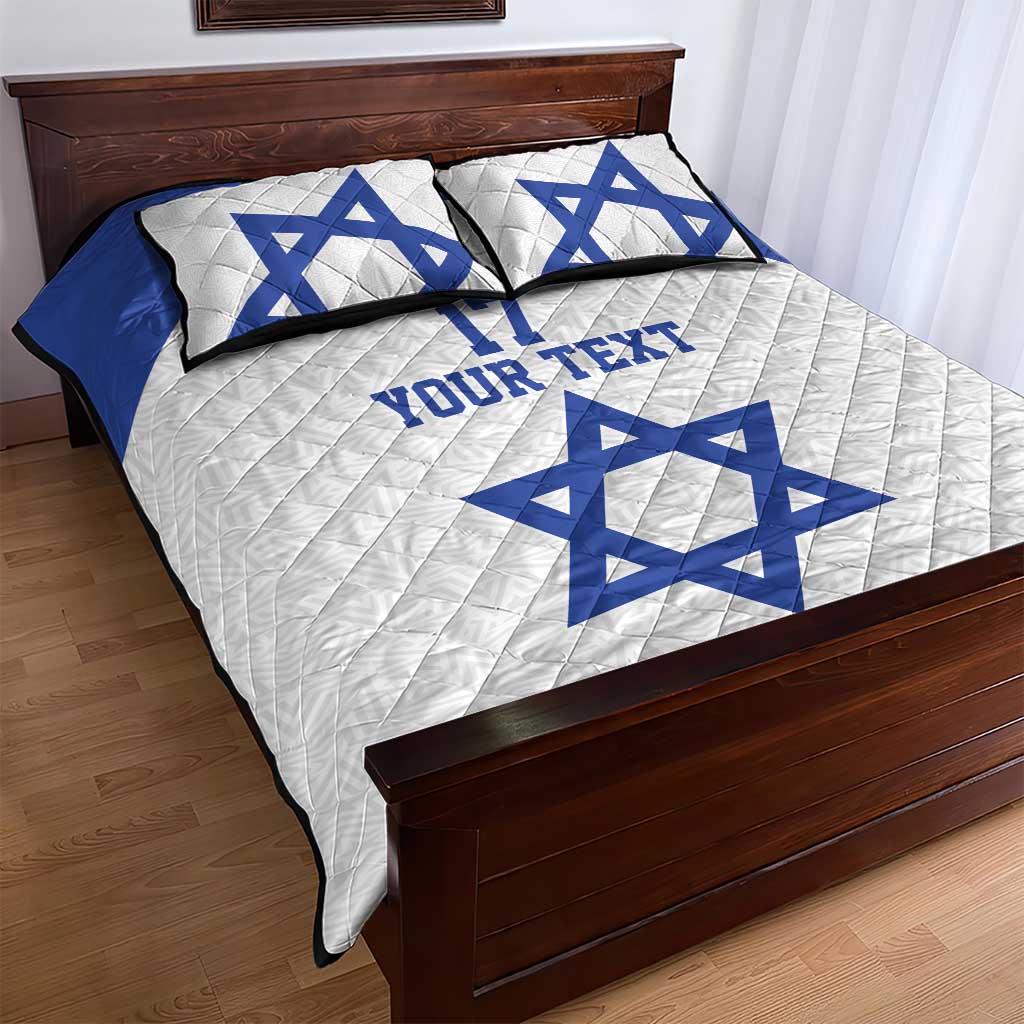 Custom Israel Football Go Champions Quilt Bed Set Sporty Style