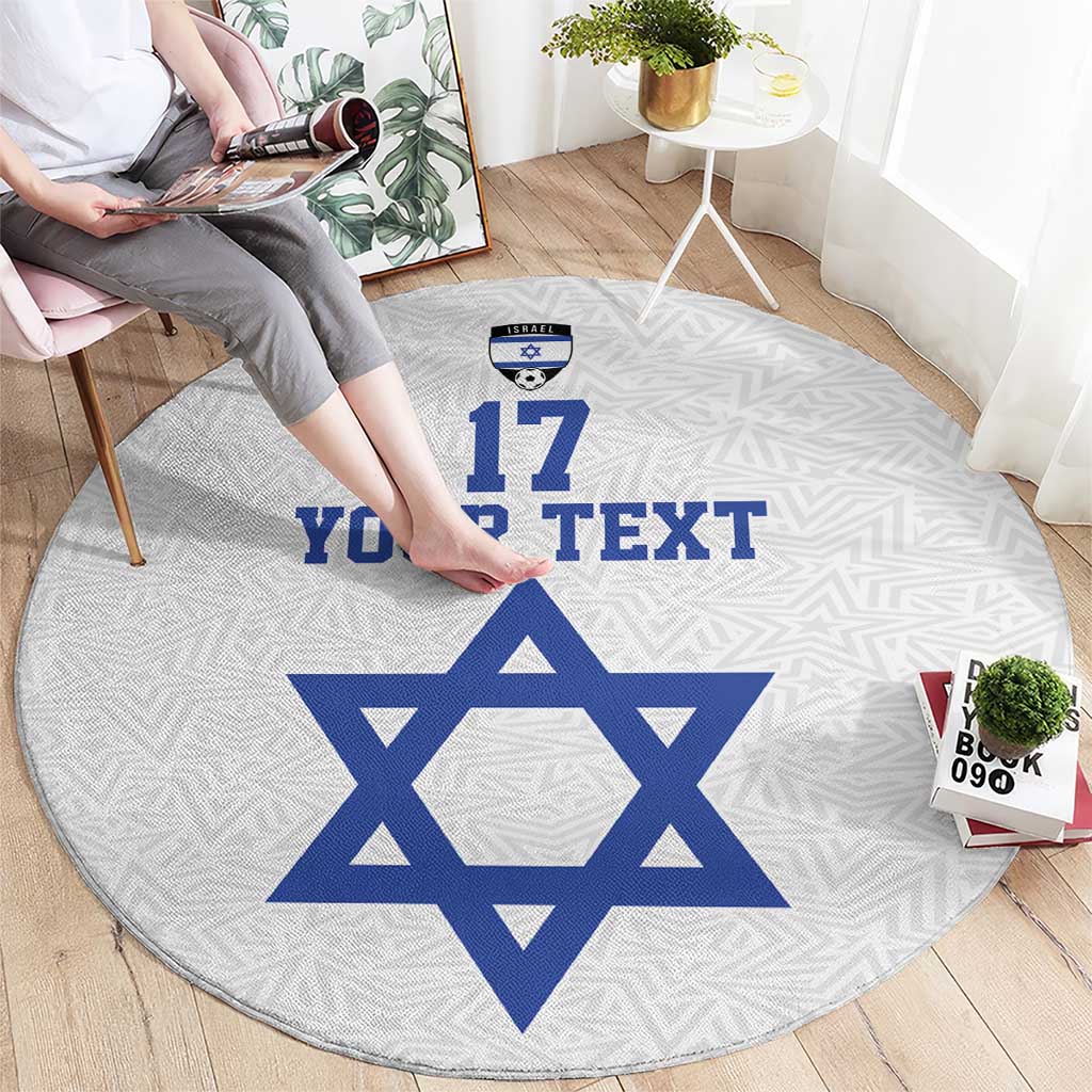 Custom Israel Football Go Champions Round Carpet Sporty Style