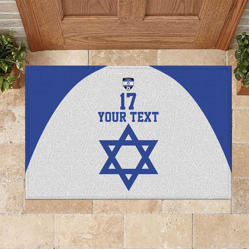 Custom Israel Football Go Champions Rubber Doormat Sporty Style
