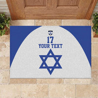 Custom Israel Football Go Champions Rubber Doormat Sporty Style