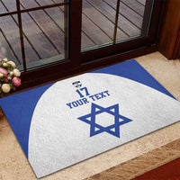 Custom Israel Football Go Champions Rubber Doormat Sporty Style