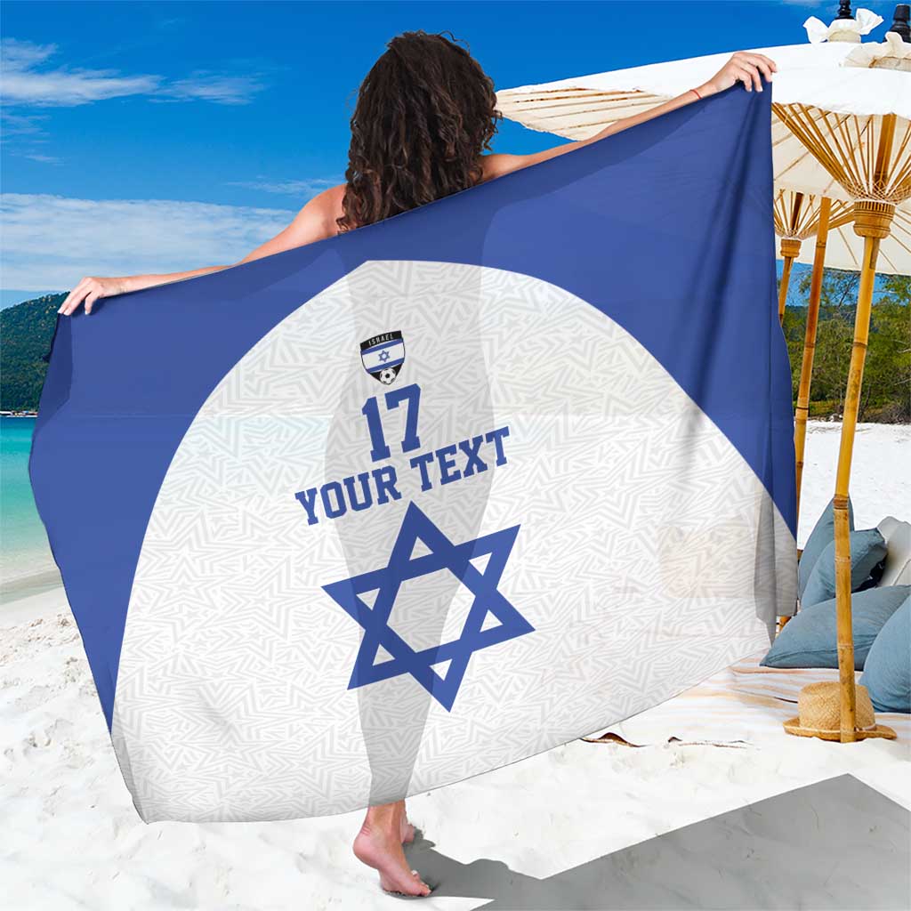 Custom Israel Football Go Champions Sarong Sporty Style
