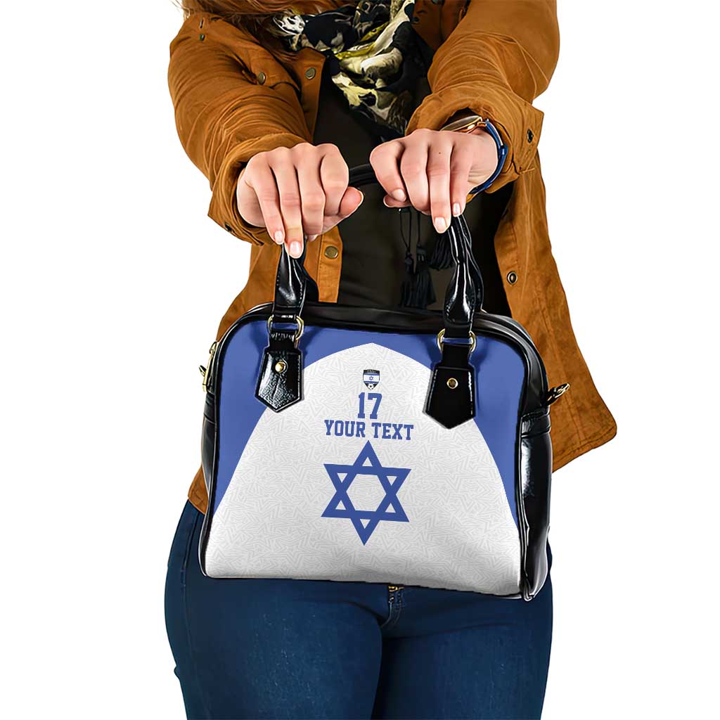 Custom Israel Football Go Champions Shoulder Handbag Sporty Style
