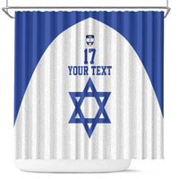 Custom Israel Football Go Champions Shower Curtain Sporty Style