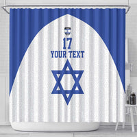 Custom Israel Football Go Champions Shower Curtain Sporty Style