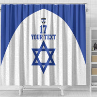 Custom Israel Football Go Champions Shower Curtain Sporty Style