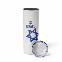 Custom Israel Football Go Champions Skinny Tumbler Sporty Style