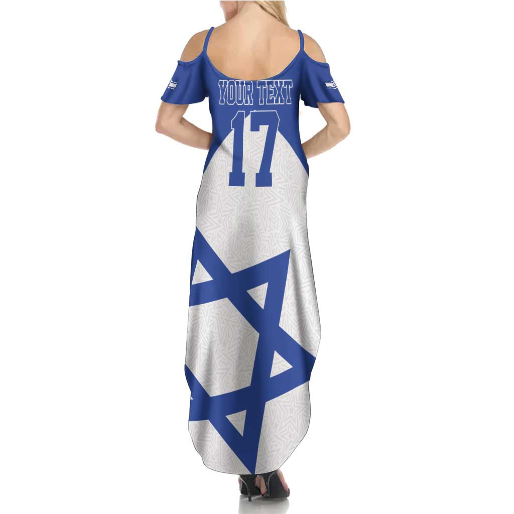 Custom Israel Football Go Champions Summer Maxi Dress Sporty Style