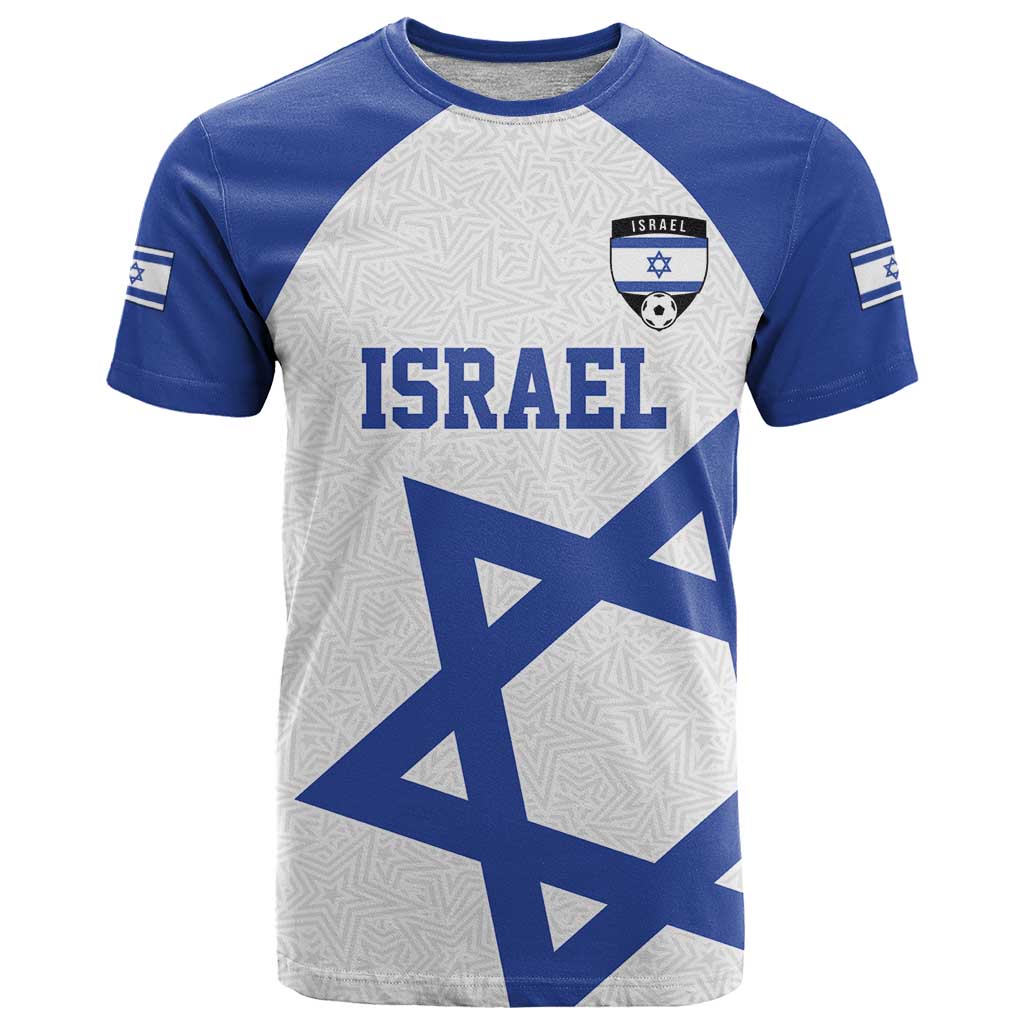 Custom Israel Football Go Champions T Shirt Sporty Style