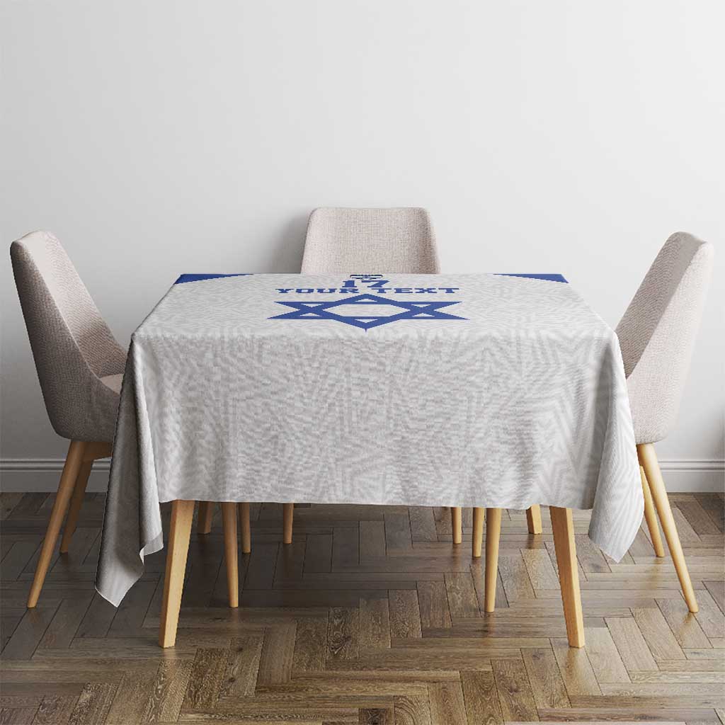 Custom Israel Football Go Champions Tablecloth Sporty Style