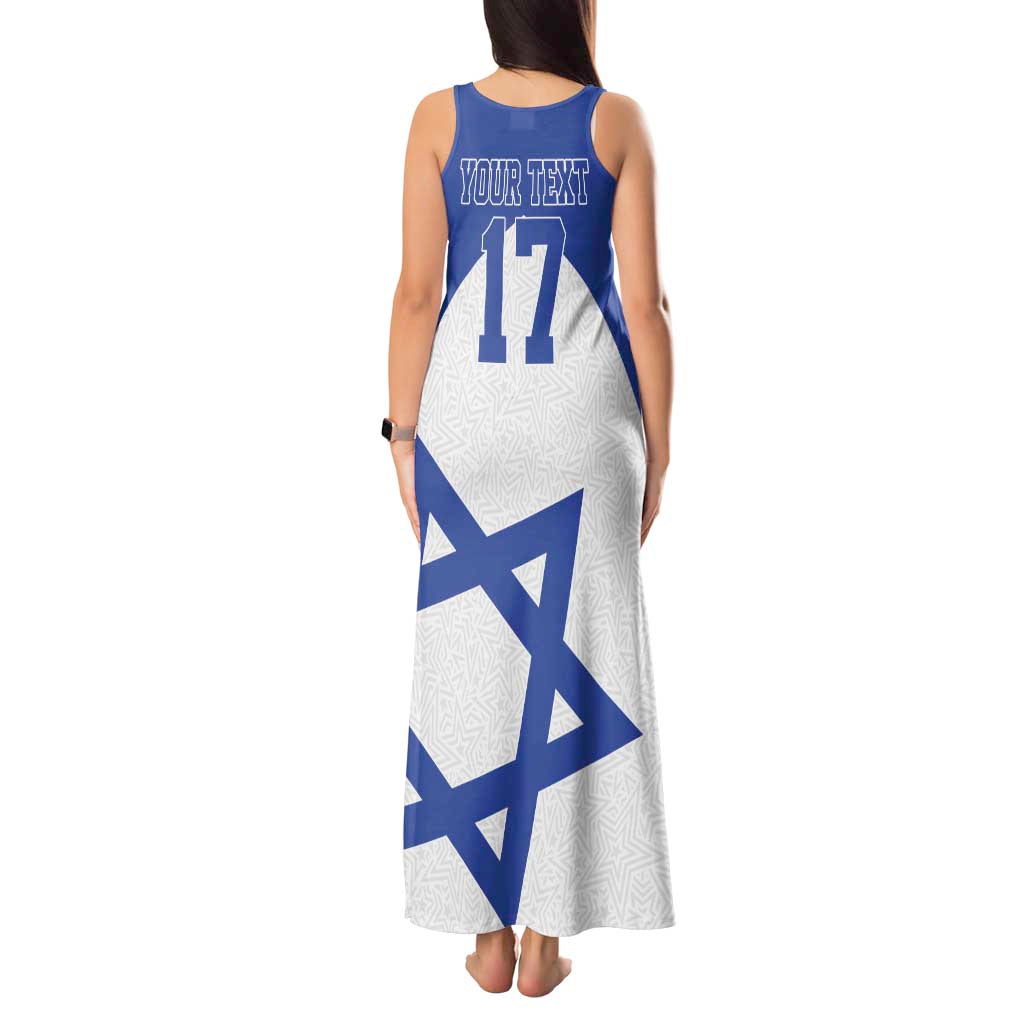 Custom Israel Football Go Champions Tank Maxi Dress Sporty Style