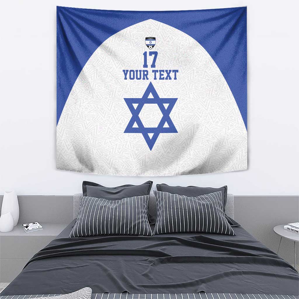 Custom Israel Football Go Champions Tapestry Sporty Style