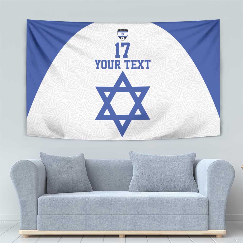Custom Israel Football Go Champions Tapestry Sporty Style