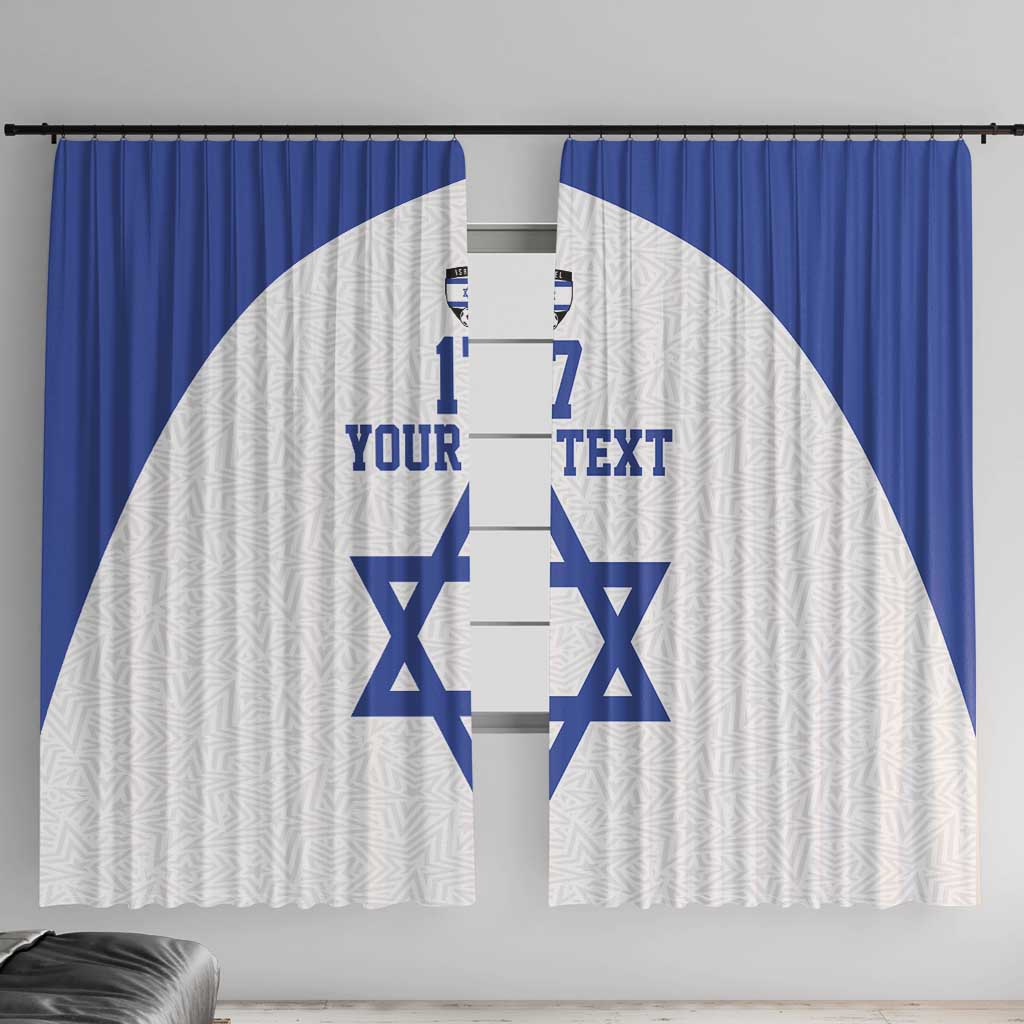 Custom Israel Football Go Champions Window Curtain Sporty Style