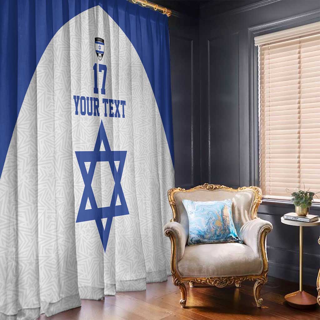Custom Israel Football Go Champions Window Curtain Sporty Style