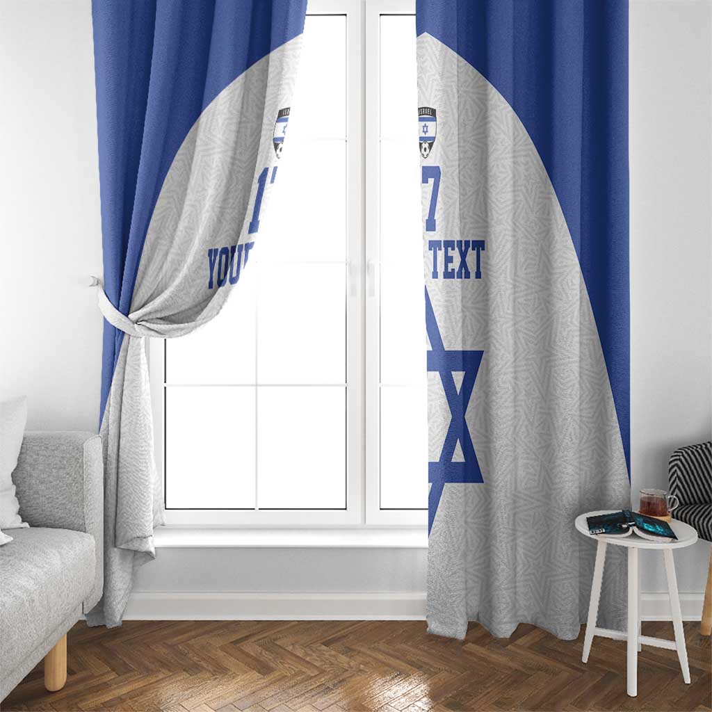 Custom Israel Football Go Champions Window Curtain Sporty Style