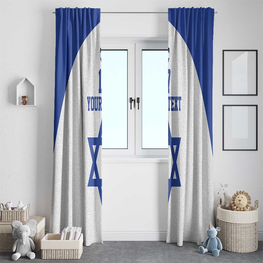 Custom Israel Football Go Champions Window Curtain Sporty Style