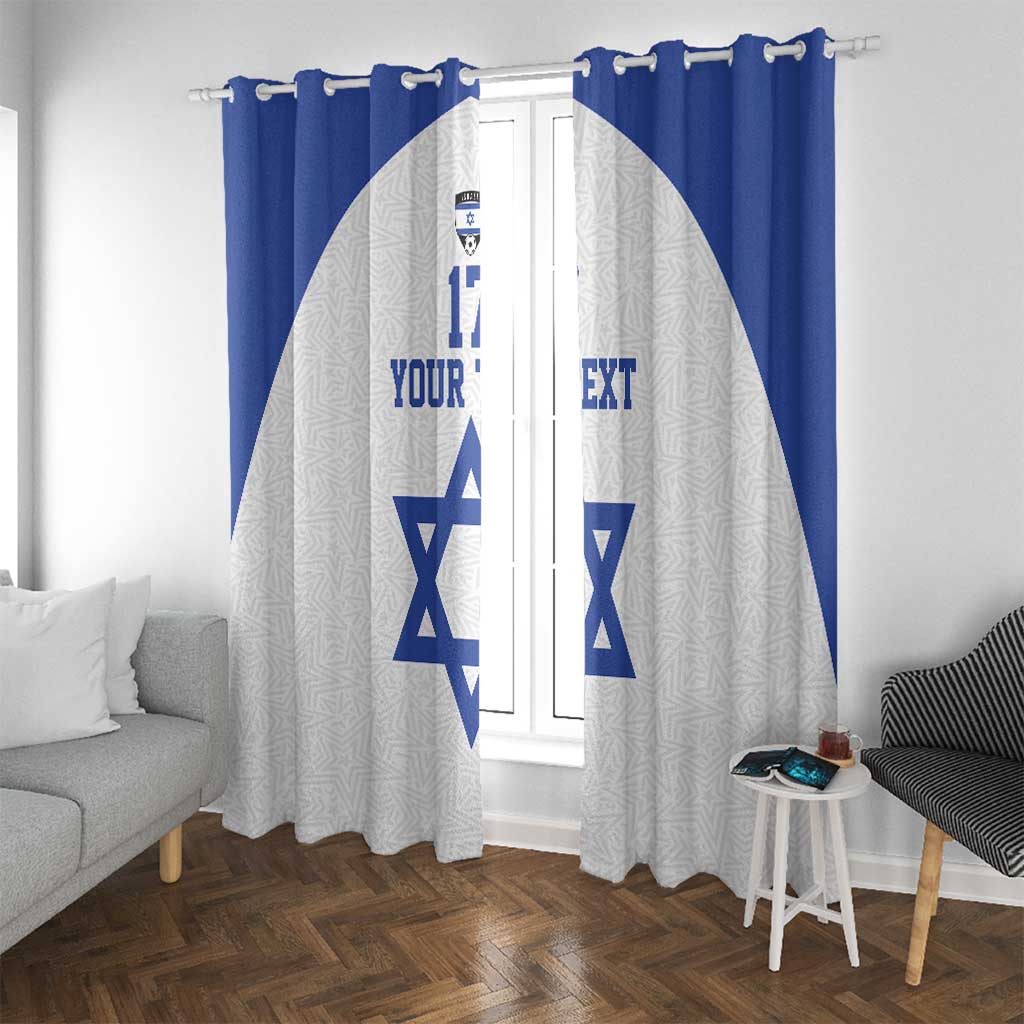 Custom Israel Football Go Champions Window Curtain Sporty Style