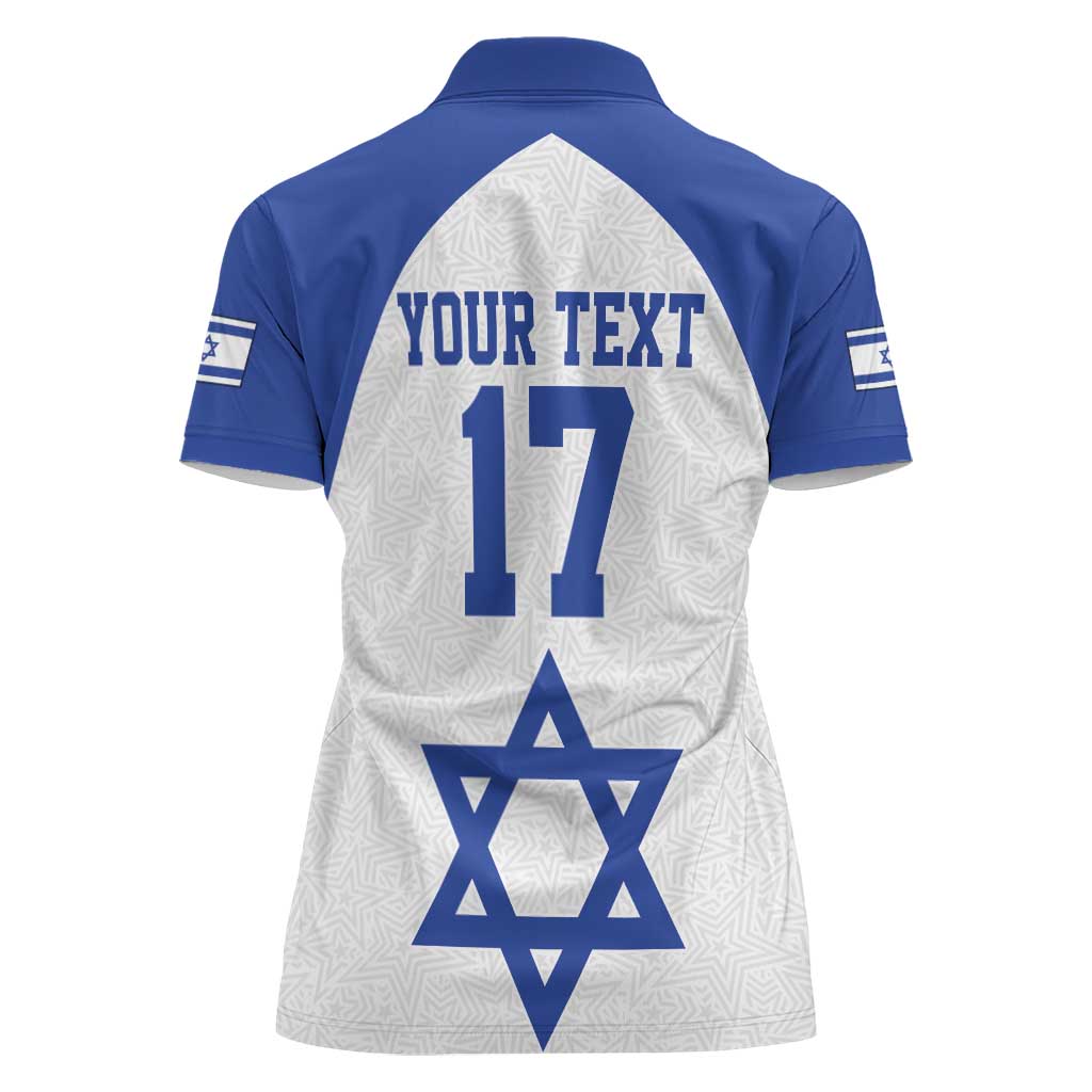 Custom Israel Football Go Champions Women Polo Shirt Sporty Style