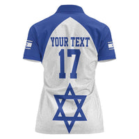 Custom Israel Football Go Champions Women Polo Shirt Sporty Style